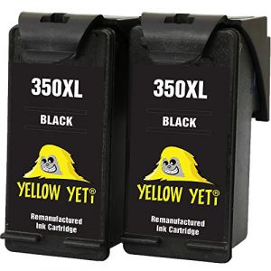 YELLOW YETI Remanufactur&eacute;es 350XL 350 XL Cartouches d'encre Noir pour HP Photosmart C4280 C4340 C4380 C4424 C4480 C4485 C4524 C4580 C4585 C5280 D5360 Deskjet D4260 D4360 Officejet J6424 J5780 J5785 (SOKANA, neuf)