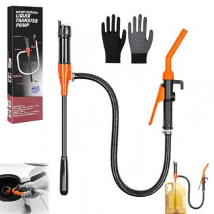 Pompe &agrave; Essence &eacute;lectrique &agrave; Piles, Fuel Transfer Pump, Pompe de Transfert de Liquide &agrave; Piles par batterie, pompes &agrave; piles avec buse d'arr&ecirc;t rapide, pour essence, diesel, huile, gaz, eau, aquarium (JINBEISHANGMAO, neuf)
