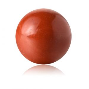 Lot de 100 perles rondes en pierre naturelle de 6 mm avec trou pour fabrication de colliers, bracelets, boucles d'oreilles avec cordon extensible en cristal (jaspe rouge) (Lianbo home, neuf)