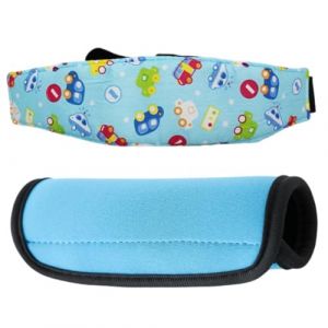 YNYCIPZ Cale-têtes pour sièges auto,Voiture Protège Ceinture de Sécurité Coussin,Ceinture d'appui-tête pour bébé, ceinture d'appuie-tête réglable pour siège de sécurité enfant (2 pièces) (CAO YUQI DE SHOP, neuf)