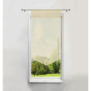 BAILEY JO 1Pièce Rideau Brise-bise LxH/40x60CM Sable avec Papillons Découpage Laser Rideau Passe Tringle Décoration de Fenêtre (BAILEY JO, neuf)