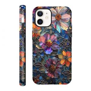 Saqmkil Coque pour iPhone 12/iPhone 12 Pro, Silicone Housse &Eacute;tui avec Aesthetic Design Fleur Motif, Femme Fille Anti-Rayures Protection Etui TPU Souple Bumper Cover pour iPhone 12 Pro 6,1'', Couleur (HEILALA VANILLA, neuf)