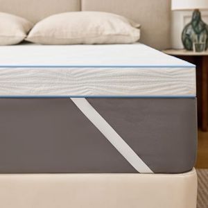 Solviente en Mousse &agrave; m&eacute;moire de Forme et Mousse Froide 180 x 200 cm Solviente Surmatelas 180x200cm &ndash; M&eacute;moire de Forme Confortable, Surmatelas 7.5CM pour Adoucir Un Lit Trop Dur (solviente, neuf)