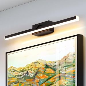 TYhogar Lampe de Miroir de Salle de Bain Eclairage Tableau 50CM Lampe Murale pour Tableau 12W 3000K Orientable 180°Lampe pour Salle de Bain Applique IP44 Étanche LED Applique de Salle de Bain (TYhogar, neuf)