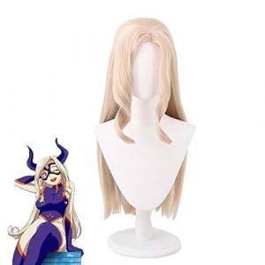 Anime mon héros académique mt dame femmes or clair cheveux longs Boku pas de héros académique Cosplay Costume perruque + casquette de perruque (good stuff A, neuf)