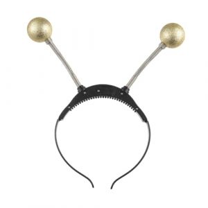 CAZSTYK Serre-tête métallique fin avec antennes latérales lumineuses à DEL pour femmes, Halloween, fête, cosplay, couvre-chef extraterrestre (Yiguanzhuo, neuf)