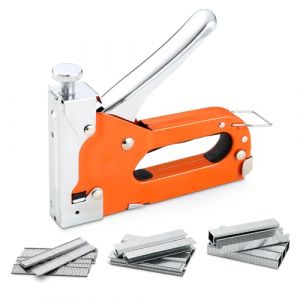 Ordeluxe 3 en 1 Agrafeuse Murale,avec 3000 Agrafes,Agrafeuse Bois,Agrafeuse Tapissier,Agrapheuse manuelle,Cloueuses est idéal pour le travail du bois,la décoration intérieure,la fixation de matériaux (Irodai Kényelmi Megoldások, neuf)