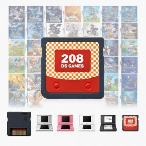 DS Game, 208 in 1 Game Cartridge Multicart, Game Pack Card Super Combo for DS DSL DSi 3DS 2DS XL/LL (LOX Sales, neuf)