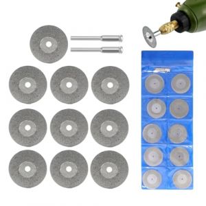 Disques diamant Dremel, Disque dremel, Lot de 12 mini-disques à tronçonner perforés 25 mm, diamant, disques à découper, tiges Ann Arbor (SENXING UOH LTD, neuf)