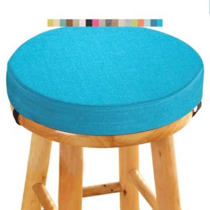 Coussin de Tabouret Ronde - Galette de Chaise Ronde Confortable - 30/35/40/45/50cm - Coussin de Chaise pour Salle &agrave; Manger, Cuisine, Bureau, Bar, Jardin, Int&eacute;rieur/Ext&eacute;rieur(A9,35x8CM/13.8x3inch) (Fengzi Comprehensive, neuf)