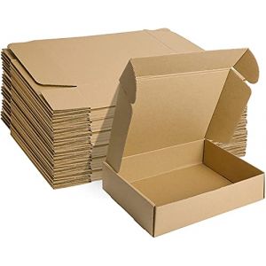 HORLIMER Petite Bo&icirc;te Carton d'exp&eacute;dition 305x229x76MM Lot de 20, Carton de Livraison Pliable pour Exp&eacute;dition Postale, Courrier, Bougies ou Cadeau, &lrm;Brun (WallArters, neuf)