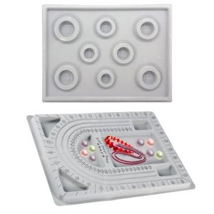 Perles Design Board 2 Pcs Plateau Pour Perles Board Bead Design Planche Pour Faire Bijoux Planche Fabrication Bijoux Pour La Fabrication Perles Et Bijoux Bracelets Colliers Et Plus Encore (Hejhnbpea, neuf)