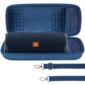 Lebakort Dur Étui Housse Cas Compatible avec JBL Charge 5 Charge 4 Enceinte Portable Bluetooth (Bleu) (Lebakort-EU, neuf)