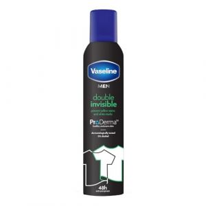 Vaseline Double Invisible (homme) Pro-derma Spray anti-transpirant 250 ml | Protection contre la transpiration 48h et fraîcheur de longue durée (Lui & Lei BEAUTY®, neuf)