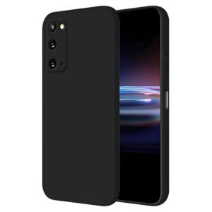 HONLEN Coque pour Samsung Galaxy S20 Protection Étui, (6.2" inches) Liquide TPU Silicone Case Anti Rayures Ultra Mince Souple Cover en Silicone Le Noir (HONLEN, neuf)