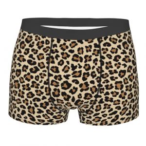 peiyeety sous-v&ecirc;tements pour Hommes imprim&eacute; l&eacute;opard Marron Boxer imprim&eacute; l&eacute;opard Marron avec Pochette Souple Boxer Extensible Fantaisie pour Petit ami XXL (350322MAQQQ, neuf)