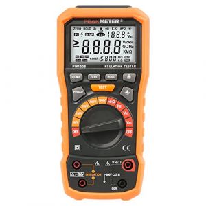 Testeur de résistance d'isolation megohmmètre numérique 1000v AC/DC appareils électriques et résistance d'isolation jusqu'à 100gΩ PI/DAR, test de fréquence et de basse tension (Guilin Huayi Peakmeter Technology Co.,Ltd, neuf)