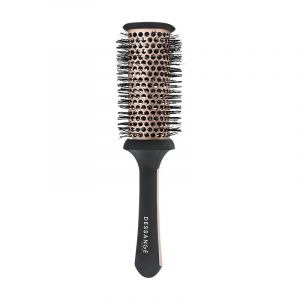 DESSANGE - Brosse Brushing Nylon Aérée - Revêtement Céramique - Brosse Ronde - Fibre Ionique - Cheveux Brillant - Séchage Rapide - Boucle - Ondulation (La Brosse et Dupont, neuf)