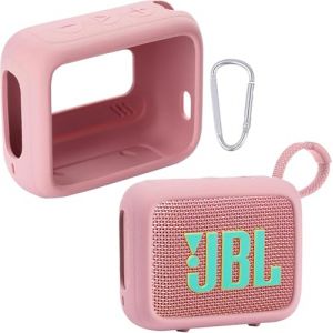 co2CREA Housse en Silicone Compatible Speaker Case pour JBL Go 4 Enceinte Bluetooth Portable (Comprend Un Manchon en Silicone Uniquement) (YO-Commerce, neuf)