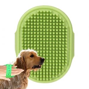 Scrubber pour chien pour le bain, pour animaux de compagnie &agrave; poils courts, Scrubber en caoutchouc ergonomique Soft Shampoo Brush - Outils de massage confortables pour chiens caborrames, chats, furets (fegayut, neuf)