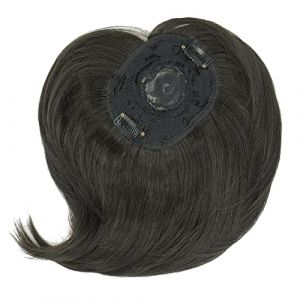 IMISSU Clip in Toupies Postiche Extension de cheveux Toupie Topper Wiglet Top Thin Hair pour une l&eacute;g&egrave;re perte de cheveux Volume Unisexe (Noir clair) (ManYuHao, neuf)