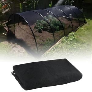 Filet Anti Insecte, Tissu moustiquaire Filet Anti Moustique de Contre Insectes et Oiseaux Filets pour Jardin Toile Moustiquaire pour la Protection des Plante Fleur L&eacute;gume et Fruit (2.4 m x 6 m, Noir) (HaJieQin, neuf)