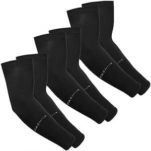3 Paires Manchette Bras Homme, Manchette Gaming Manchette Anti-Uv Manchettes de Bras Sport Unisexe Soie Glacé Manche de Protection Solaire pour Homme Femme Activité en Dehors Tatouages Couvrants (huyinyan, neuf)