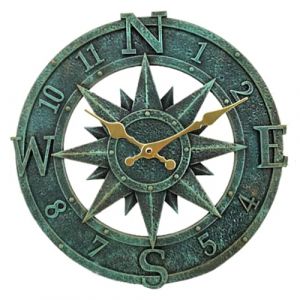 Taodyans Horloge Murale D'ext&eacute;rieur 30 cm - &Eacute;tanche Pour Jardin, Cuisine et Salon - Industrielle 3D - TC (Turquoise), TY1118 (Taodyans, neuf)