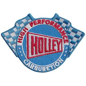 644A - Ecusson Patch Brodé Thermocollant - 9 cm x 6,4 cm - Automobile Usa Logo Marque Hot-Rod Kustom Carburateur (MAXIMUM PATCHES, neuf)