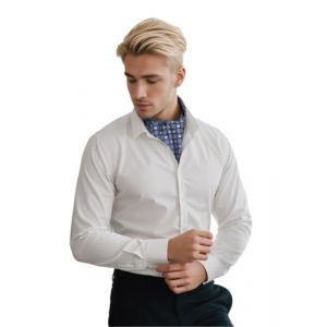 Prettystern Cravate Ascot Homme en 100% Soie &ndash; &Eacute;charpe Lavalli&egrave;re Double &Eacute;paisseur &Eacute;l&eacute;gante pour Affaires et C&eacute;r&eacute;monies 3. bouquet bleu (PrettyLand.eu, neuf)