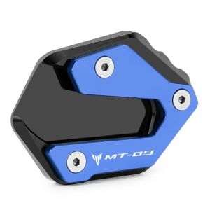 CXEPI Support de Plaque de Support de B&eacute;quille Lat&eacute;rale Aluminium Plaque Agrandir Pad Pour Yamaha MT-09 / MT09 2013-2022 (BXMOTO, neuf)