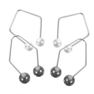 VILLCASE Appareil d'Exercice Facial pour Creuser les Renfoncements 2 Paires Portable en Argenté et Noir Outil Léger pour Entraîner les Muscles du Visage et Améliorer L'Apparence des (Farrar Fae, neuf)