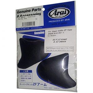 Kit fixation Arai SAJ Frost Black noir casques jet SZ-Ram 3 - Super AdSis ZF - SZ/F - SZ-Light - LRS - SZ-Ram-4 - Super AsSis ZR (Shopping Factory, neuf)