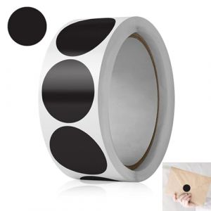 Gommettes Rondes Pastille, 500Pcs Gommettes Autocollantes Rondes, Autocollants Ronds, Rouleau D'étiquettes à Code Couleur, Autocollant Rond Points de Marquage, pour le Bureau et Classe, Ferreux (CSMY-LHM, neuf)