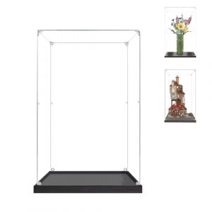BOOVAX Vitrine pour Lego 76437 10313 - Pr&eacute;sentoir Vitrine en Acrylique Transparente pour [Le Terrier/Bouquet de Fleur] - 30x30x50cm | 2mm (Hohui Store, neuf)
