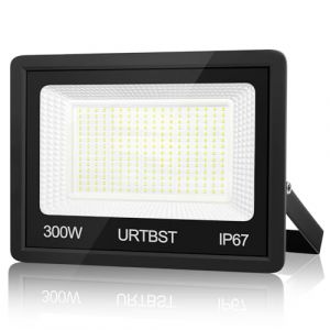 URTBST Projecteur LED Extérieur 300W,30000LM Projecteur LED IP67 Etanche Spot LED Extérieur,7000K Blanc Froid Projecteur Exterieur LED,Projecteur Extérieur Pour Cour,Jardin,Garage,Terrasse (Yizhenyun, neuf)