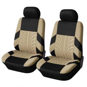 Housse de si&egrave;ge de Voiture, pour Fiat Panda 2003-2024/Fiat Panda 4x4 2004-2024 Housses de Si&egrave;ge de Voiture Avant, Car Confortable Respirant Nonslip Protection,C Beige (Uinctd, neuf)