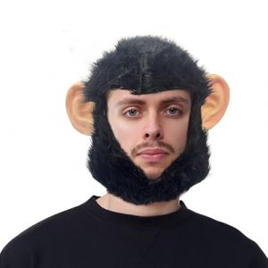ACBAGI Masque demi-visage de singe pour d&eacute;guisement d'Halloween (singe) (ACBAGIUK, neuf)
