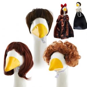 Acunny Perruques d'oie de v&eacute;randa, perruque d'oie de v&eacute;randa, perruque statue de pelouse, d&eacute;coration de jardin, accessoires pour terrasse, cour, d&eacute;coration (futbenat, neuf)