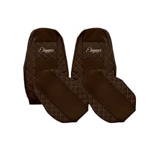 F-CORE Housses de Siege Camion compatibilit&eacute; pour Volvo FM 4 FH 4 01.13-12.19 Marron (F-CORE, neuf)