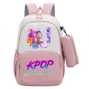 G&eacute;n&eacute;rique Sac &agrave; dos K-Pop Demon Hunters Sacs d'&eacute;cole K POP Hunters Huntrix Anime Rumi/Mira/Zoey Imprim&eacute;s de personnages de Films Sac &agrave; dos Imperm&eacute;able et Portable pour Les Fans Gar&ccedil;ons et Filles (PANGKII, neuf)