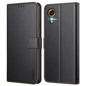 Ganbary Coque pour Samsung Galaxy Xcover 7, [Housse en Cuir PU Premium] [Etui à Rabat] [Pochette de Portefeuille], Étui de Protection pour Samsung Galaxy Xcover 7 - Noir (Ganbary, neuf)