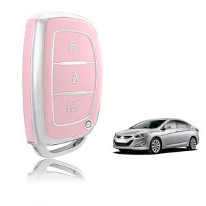 TOOMUME Coque Clé TPU, Etui Cles Étui Clés Adapté pour Hyundai Santa Fe Tucson Elantra Accent Sonata loniq i10 i20 i25 i30 i40 ix25 ix45 ix55, Couvre Clef Cache Cle Voiture Telécommande - Smart Key (TOOMUME, neuf)