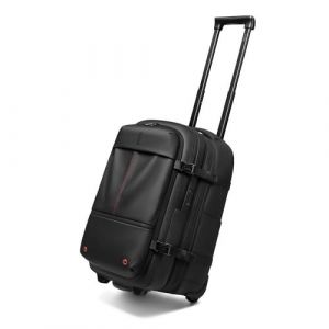 CELIMS - Sac a Dos avec Trolley | Sac &agrave; dos sous vide avec Roulettes | Compartiement Pour Ordinateur Portable | Extensible | Fermeture Cadenas TSA | Sans Pompe | Tissu Imp&eacute;rm&eacute;able | Noir (CELIMS, neuf)