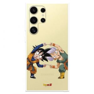 Coque compatible avec Samsung Galaxy S24 Ultra officielle Dragon Ball Goten et Trunks Fusion pour prot&eacute;ger votre mobile. Coque en silicone transparente souple sous licence officielle Dragon Ball (La Casa de Las Carcasas, neuf)