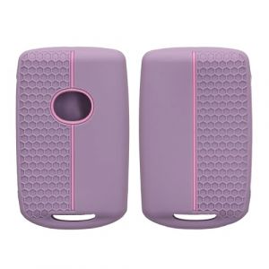 kwmobile Coque cl&eacute; de Voiture Compatible avec Mazda 3-Boutons CX30 CX50 CX60 CX90 MX-30 Accessoire cl&eacute; Voiture - Protection &eacute;tui Souple en Silicone - Lavande-Rose Clair (SX-Commerce, neuf)