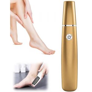 Rapeuse Pieds électrique,Rapeuse Pieds Electrique Puissante, Ponceuse Pieds Electrique,Râpe électrique Pied,Rape Pied,Soin Pieds Peau Neuve,Soin des Pieds pour Femmes Hommes Pédicures (Or) (9suYzi, neuf)