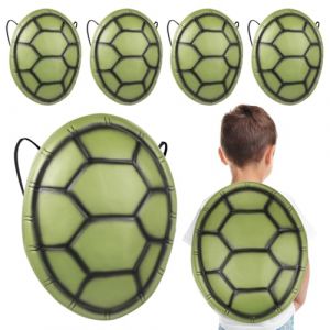 Healvian 5Pièces Accessoires De Cosplay Tortue Carapaces De Tortue Simulées Pour Garçon Fille Et Adultes Décor De Fête Halloween Déguisement Tortue Ninja Accessoires De Performance (Le Sengyu, neuf)
