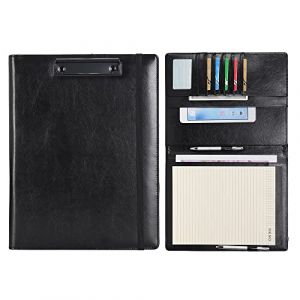 Wonderpool Porte Formulaires Documents Conf&eacute;rencier Portfolio Porte Bloc Range Documents, Trieur Organiseur Portfolio Planchettes Porte-formulaires pour Bureau Voyage &eacute;cole (A4,Noir) (Wonderpool eu, neuf)