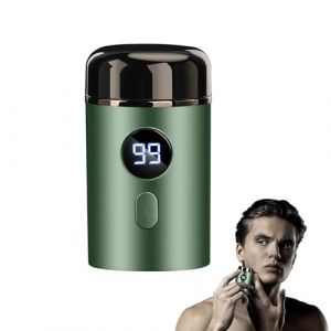 Mini Electric Shaver, Mini rasoir &eacute;lectrique portable, Mini Shave Rasoir &eacute;lectrique portable, Rasoir &eacute;lectrique homme, USB Rechargeable Shaver, Rasoir lavable sur peau humide et s&egrave;che (vert) (Horuili, neuf)